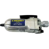 SIGNET エアーインパクトレンチ シルバー 1/4差込 小型サイズ139mm バタフライタイプ 65320 65320 1台