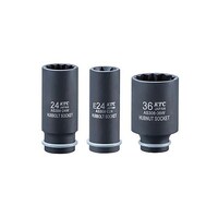 京都機械工具 1/2”DR インパクト用ハブナットソケットセット EA164KH3 EA164KH3 1セット