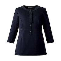 ボンマックス ポロニット(チュニック丈) ネイビー