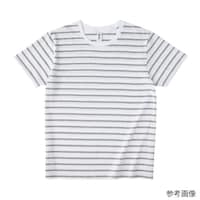 ナローボーダーTシャツ ホワイト/ヘザーグレー