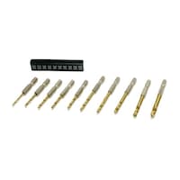 目黒彫刻刀製作所 鉄工用ショートタイプドリル刃セット 10本組 WZSD10T WZSD10T 1セット