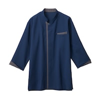 サーウ゛ォ 七分袖 ショップコート ネイビー