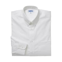 サーウ゛ォ 長袖 ボタンダウンシャツ オフホワイト