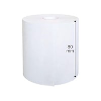 アズワン 感熱紙レジロール 芯無し 中保存タイプ 紙幅80×外径80mm 60巻入 61820892 61820892 1巻