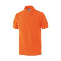 マスダ VP451 綿混ちょうちん袖ポロ オレンジ