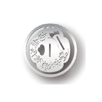 東洋精密工業 クリップ 鍔クリップ斧題目図鍔シルバー×10