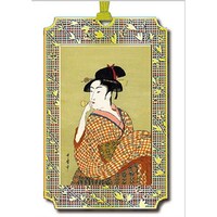 東洋精密工業 ブックマーク歌麿ビードロを吹く美女×10