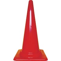 トラスコ中山 安全コーン 幅380mm×高さ700 レッド