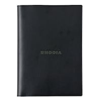 クオバディス PUレザーカバー付ホチキス留めA5ブラック×3