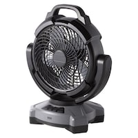 サンワサプライ 大型作業用ファン(充電式・自動首振り機能付き)