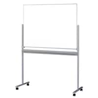 日学 脚付きホワイトボード両面スチールW1290シルバー