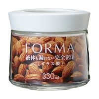 アスベル 1141フォルマ 密閉ガラスポット ホワイト MG330 MG330 1個