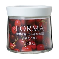 アスベル 1143フォルマ 密閉ガラスポット ホワイト MG500 MG500 1個
