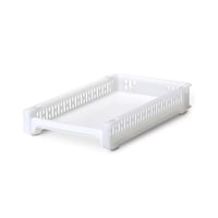 サンコープラスチック トレー SM 幅22.6×奥行38.8×高さ6.3cm ホワイト 60236642 1個