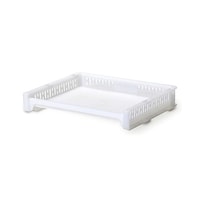 サンコープラスチック トレー L 幅36.3×奥行28.8×高さ6.3cm ホワイト 60236646 1個