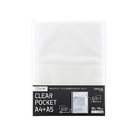 リヒトラブ Collel クリヤーポケット<A4+A5> A4 1組(10枚入) N473 N473 1組