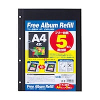 セキセイ フリー台紙 A4 4穴 1パック(5枚入) CHX240000 CHX240000 1パック