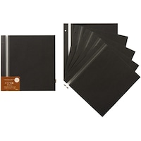 セキセイ スペア台紙 ライトフリー M ブラック 1パック(5冊入) XP46F60 XP46F60 1パック