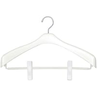 シンコハンガー ジャケットハンガー Livido ジャケットクリップ42 パールホワイト 60382694 1本
