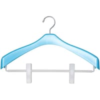 シンコハンガー ジャケットハンガー Livido ジャケットクリップ42 パールブルー 60382696 1本