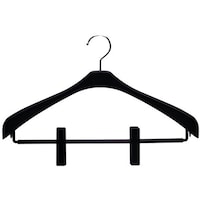 シンコハンガー ハンガー リバース ジャケットスリムクリップ42 ブラック 2本組 60382729 1組