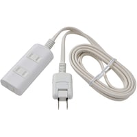 朝日電器 耐雷タップラン3P 2m WBTN3020SB(W) WBTN3020SB(W) 1個