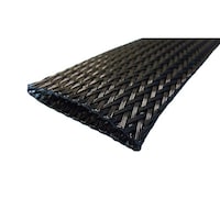 デンカエレクトロン 屋外用 耐摩耗 編組チューブ 折径約25mm×1m FLW251 FLW251 1本