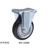 東正車輌 ゴールドキャスター 中荷重 プレート固定式100mm 車輪ゴム ストッパー無 ベアリング入 WK100RB WK100RB 1個