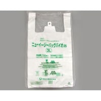 福助工業 バイオマスレジ袋 ニューイージーバッグバイオ25 3L 半透明 1袋(100個入) 0364339 0364339 1袋