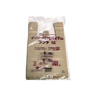 福助工業 弁当袋 イージーバッグバイオ25 ランチ SS ベージュ 1袋(100個入) 0364487 0364487 1袋