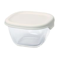 HARIO 保存容器 110mL 耐熱ミニ角小鉢4個セット ホワイト MKK2012OW MKK2012OW 1セット