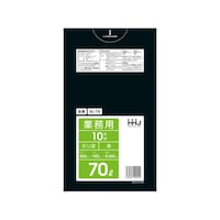 ハウスホールド ゴミ袋 70L 90×80cm 厚さ0.04mm 10枚入 黒 GL72 GL72 1袋