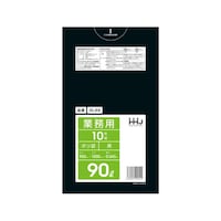 ハウスホールド ゴミ袋 90L 100×90cm 厚さ0.045mm 10枚入 黒 GL92 GL92 1袋
