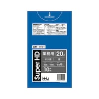 ハウスホールド ゴミ袋 20L 60×52cm 厚さ0.015mm 10枚入 青 GH21 GH21 1袋