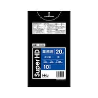 ハウスホールド ゴミ袋 20L 60×52cm 厚さ0.015mm 10枚入 黒 GH22 GH22 1袋