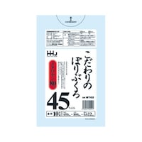 ハウスホールド ゴミ袋 45L 80×65cm 厚さ0.022mm 10枚入 透明 MT43 MT43 1袋