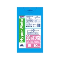 ハウスホールド ゴミ袋 20L 60×52cm 厚さ0.025mm 10枚入 青 メタロセン配合 BM21 BM21 1袋