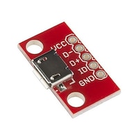 SparkFun USBマイクロBコネクタ・ピッチ変換基板 SFEBOB12035 SFEBOB12035 1個