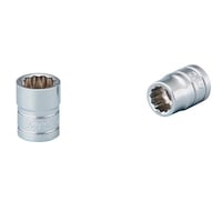 京都機械工具 ソケット(12角) 6.3SQ B209WS B209WS 1パック