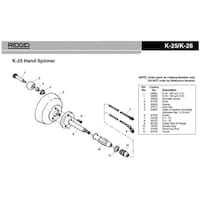 RIDGID A498スクリュー F/K36,50 61540 61540 1個