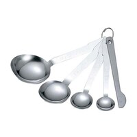 霜鳥製作所 クインローズ 180 計量スプーン4本組(ヘラ付)No.172 0401700 0401700 1組