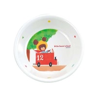 関東プラスチック工業 メラミン子供食器 くまのがっこう 深皿 M1305J 2477100 2477100 1個