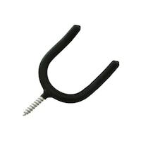 ハイロジック 強力ものかけU型 70mm 黒 58010 58010 1個