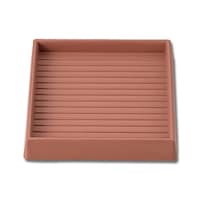 ヒカリ エッジ付防振ゴムバラ 茶 内径92mm角 BEG9954 BEG9954 1個