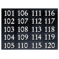 神栄ホームクリエイト 郵便受箱用 ナンバーシート 番号:101ー120 PNS1 PNS1 1個