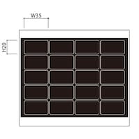 神栄ホームクリエイト 郵便受箱用 ナンバーシート 番号:1401ー1420 PNS14 PNS14 1個