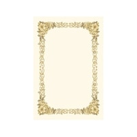 ササガワ 洋柄OA賞状用紙 はがき判 10247 10247 1冊