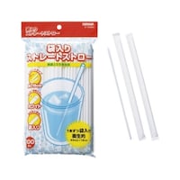 サンナップ 袋入ストロー 18cmストレートタイプ S100WN S100WN 1袋