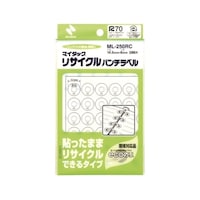 ニチバン パンチラベル 白(再生紙) ML250RC ML250RC 1パック