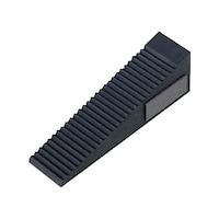 ユニット ドアストッパー 黒 マグネット付 ゴム製 30×120×35H 87323 87323 1個